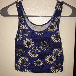 Floral print forever 21 crop top